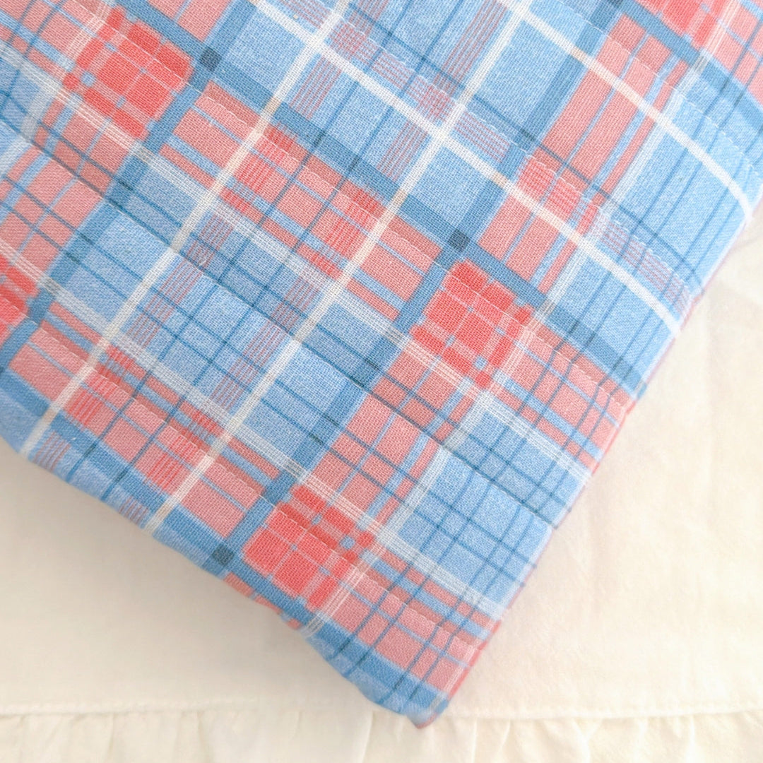 【即納】dreamy check quilting / チェック / cotton / キルティング［QU042］