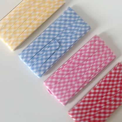 【即納】gingham check biastape［OT002］