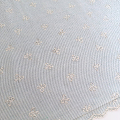 【即納】baby border ribbon / 刺繍 / コットン / リボン［EM010］