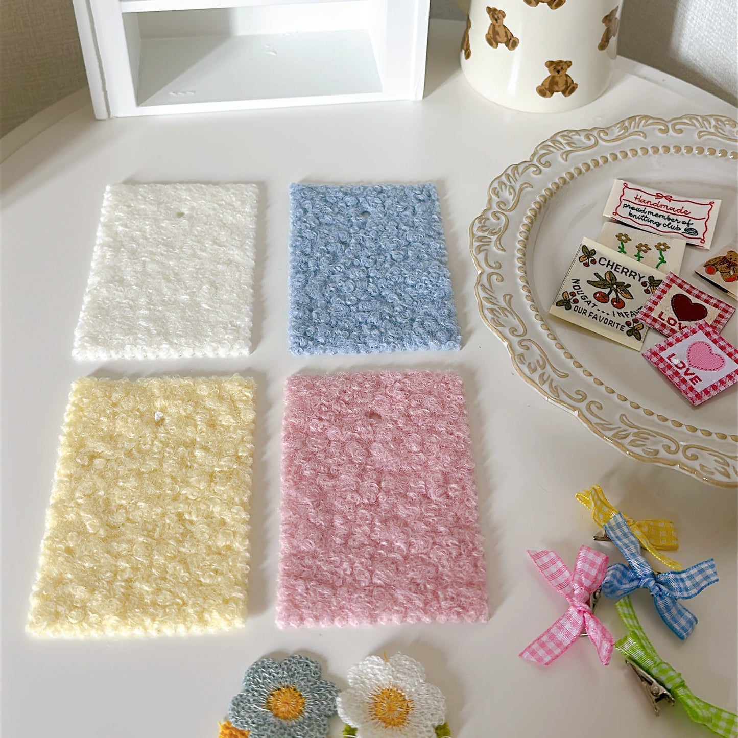 【即納】pastel bouclé wool / ボア  / パステル / ウール［BO001］