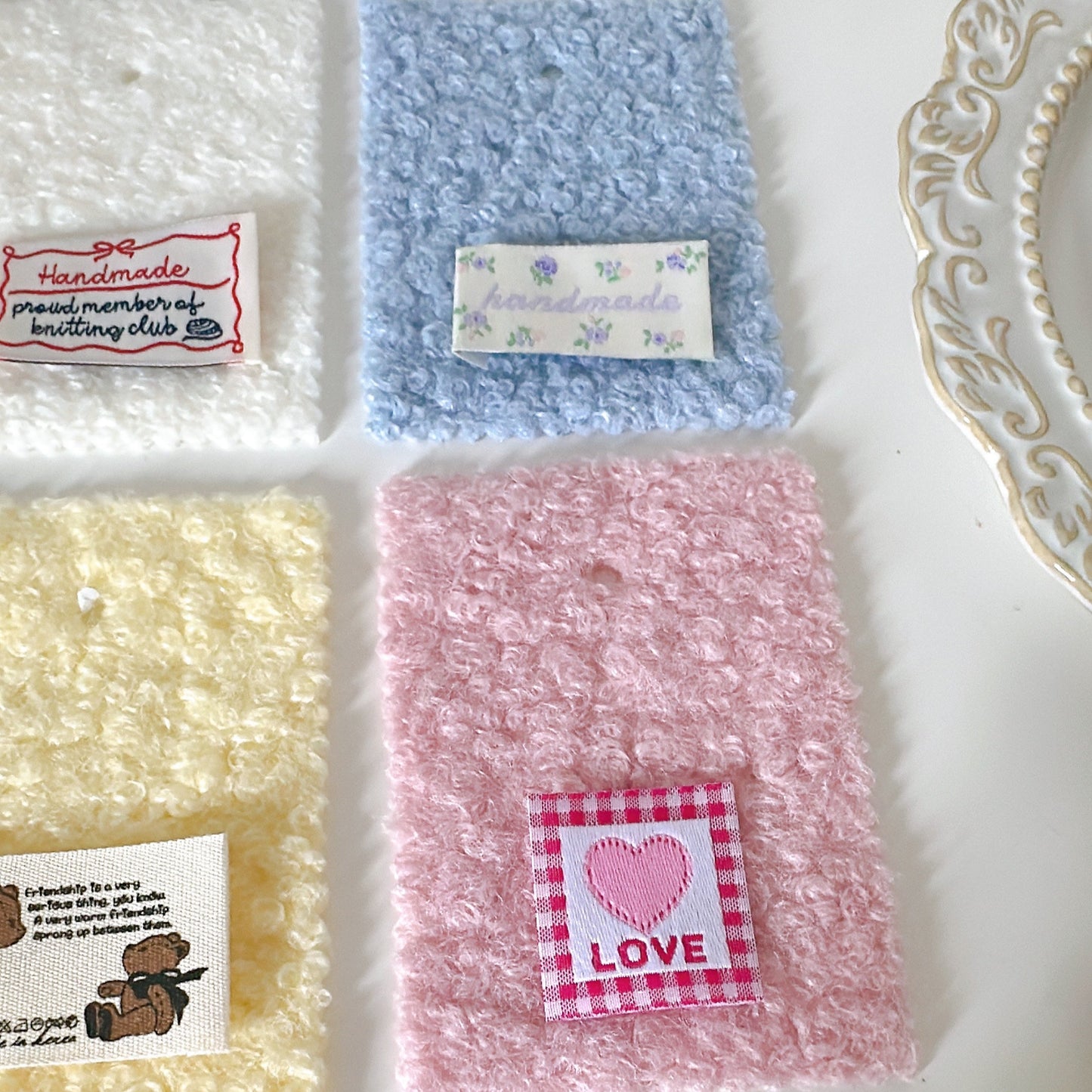 【即納】pastel bouclé wool / ボア  / パステル / ウール［BO001］