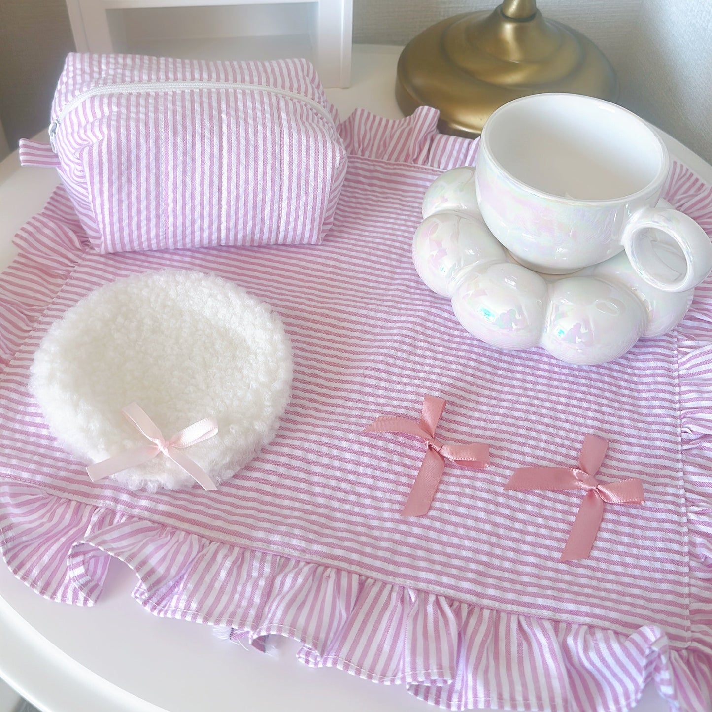 【即納】ripple summer fabric  / コットン / ギンガム / ストライプ［CO006］