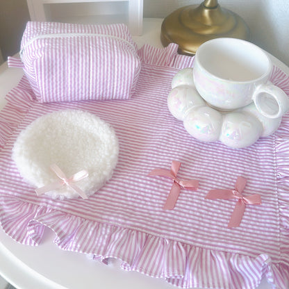 【即納】ripple summer fabric  / コットン / ギンガム / ストライプ［CO006］