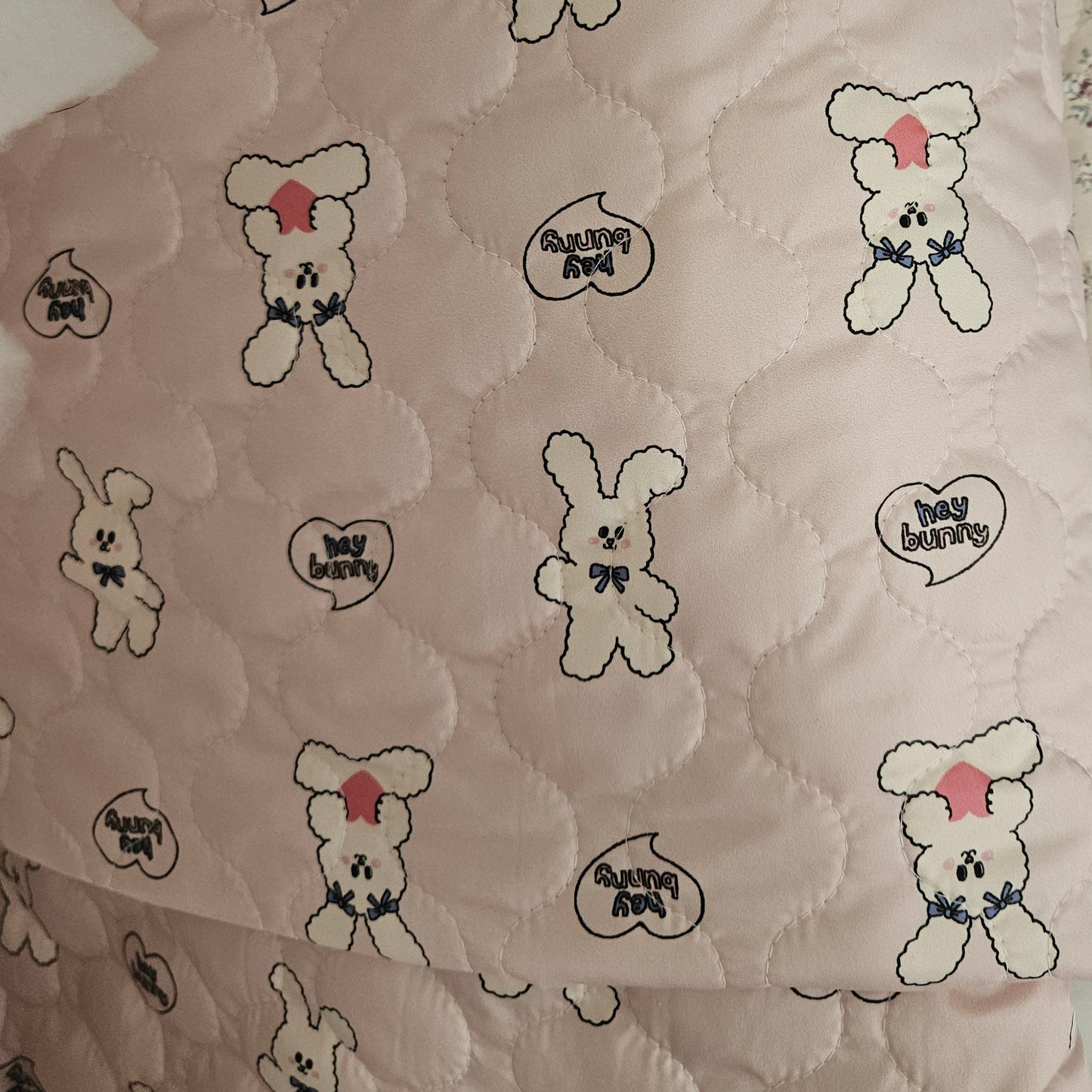 【お取り寄せ・予約受付】hey bunny quilting / うさぎ / ハート / キルティング［QU030］