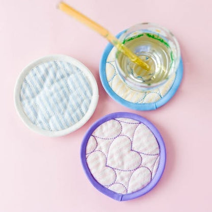 【即納】sugar stripe heart quilting / ストライプ / キルティング［QU016］