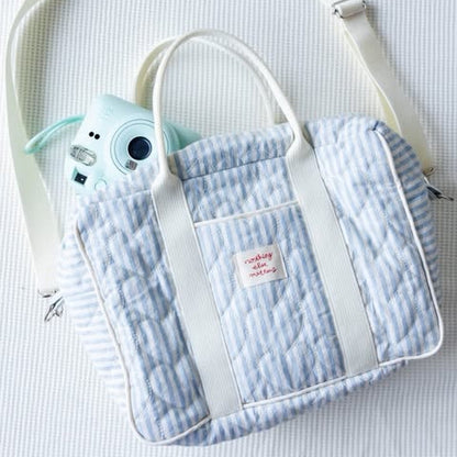 【即納】sugar stripe heart quilting / ストライプ / キルティング［QU016］