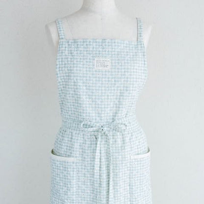 【即納】ribbon flower check  / 刺繍 / コットン / チェック / リボン / フラワー［EM003］