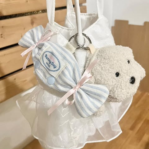 【即納】sugar stripe heart quilting / ストライプ / キルティング［QU016］