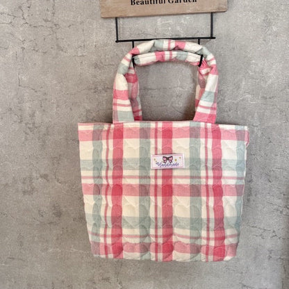 【即納】check heart quilting  / キルティング / ハート / チェック / ［QU006］