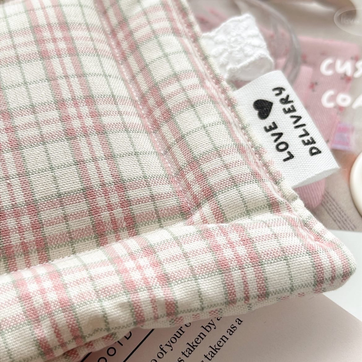 【即納】lovely vintage check / コットン  / チェック［CO012］