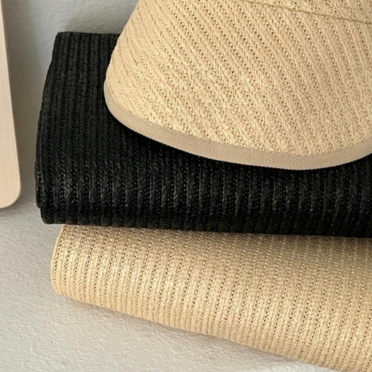 【即納】rattan style fabric / チェック［PO005］