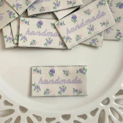 【即納】purple flower TAG / フラワー / タグ［TG006］