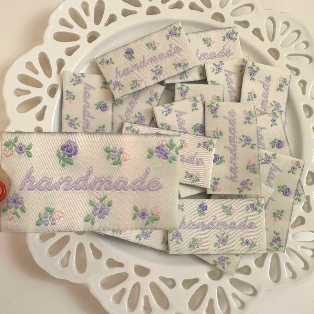 【即納】purple flower TAG / フラワー / タグ［TG006］