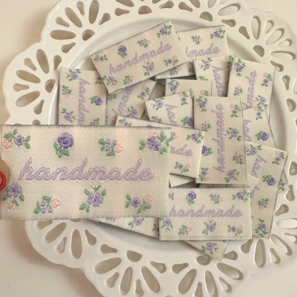 【即納】purple flower TAG / フラワー / タグ［TG006］