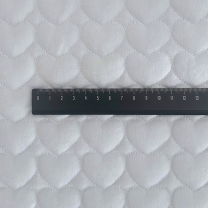 【即納】blue heart / キルティング / ハート / コットン［QU001］