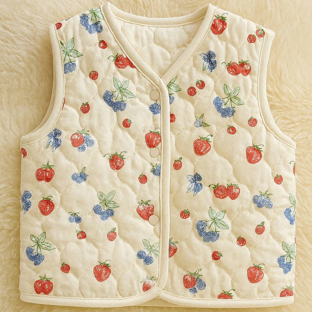 【即納】yogurt berry quilting / イチゴ / キルティング［QU025］