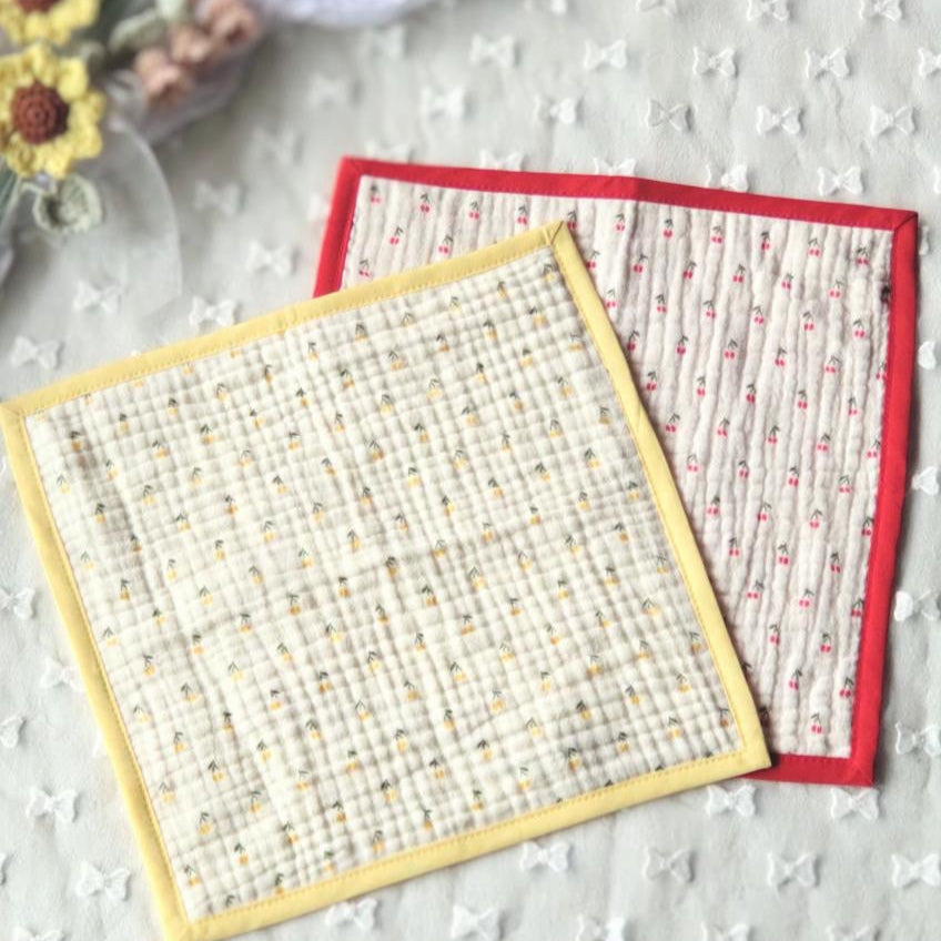 【即納】cherry twoside garze / ガーゼ / チェリー / コットン［CO019］