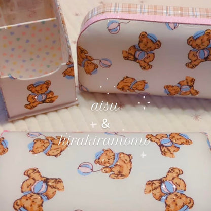 【即納】balloon bear / くまさん  / キルティングあり＆なし［QU015］