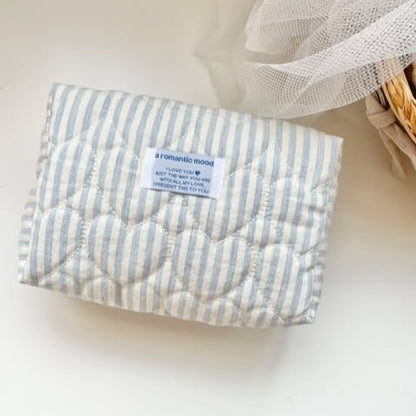 【即納】sugar stripe heart quilting / ストライプ / キルティング［QU016］