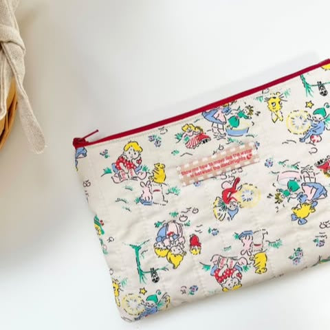 【即納】Little Fairy Tale / イラスト / 妖精 / キルティング / コットン［QU026］