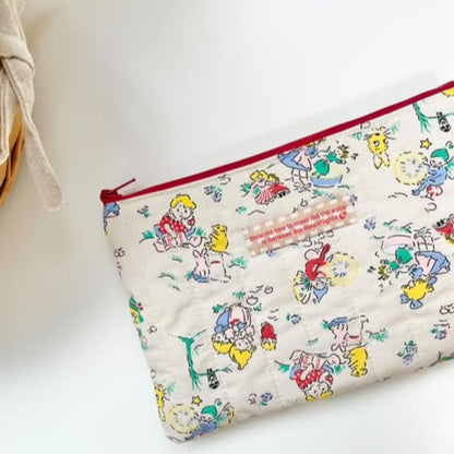 【即納】Little Fairy Tale / イラスト / 妖精 / キルティング / コットン［QU026］